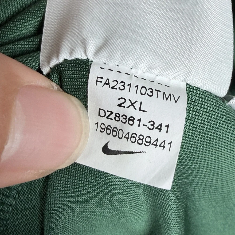 Nike Baylor Bears On Field Player Issued Performance Polo Shirt Green 2XL‎ NCAA